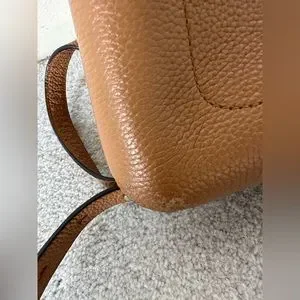 Kate ♠️ Spade White Pebbled Leather Backpack w/ pink, orange, brown fabric front Kate Spade New York Perry Large Backpack | Brixton Baker main image 3